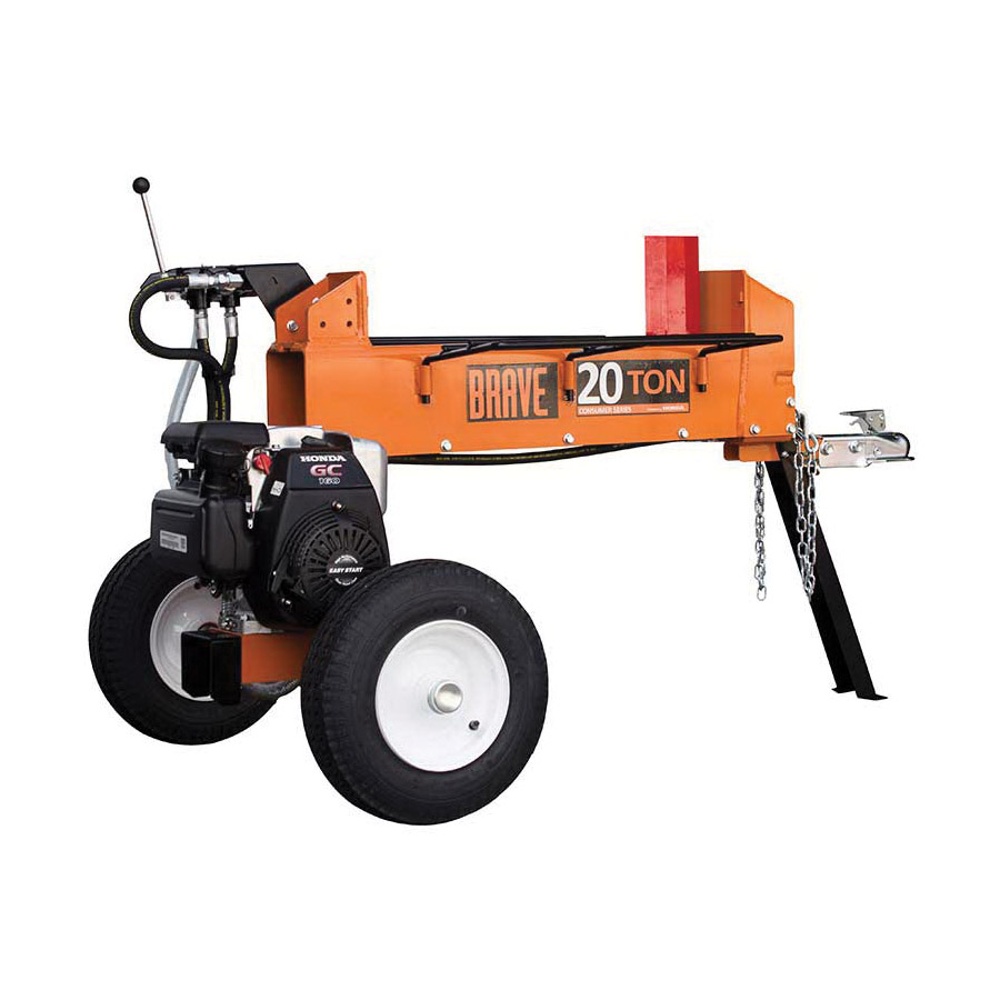 Brave PCLS2016GC/3GC Log Splitter, 3 gal Fuel Tank, 20 ton Splitting, 24 in Log - 2