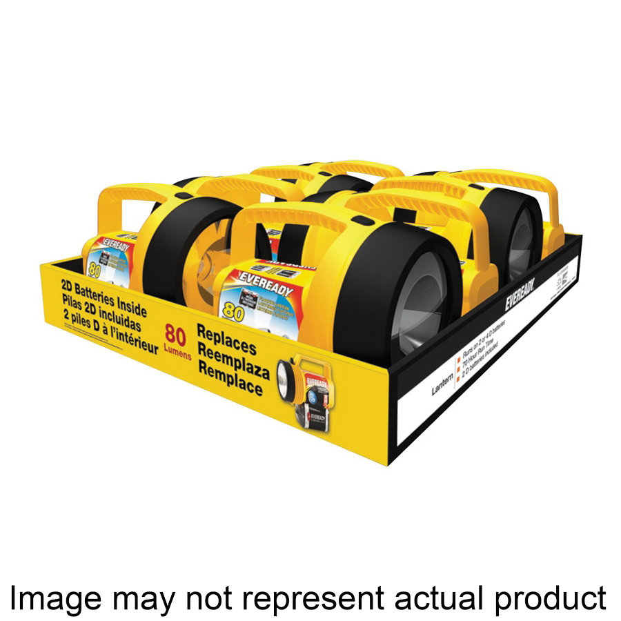 EVGPLN45H Floating Lantern, Carbon Zinc Battery, LED Lamp, Plastic, Yellow