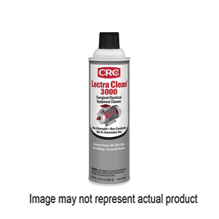 CRC Lectra-Clean 3000 1750520 Electric Parts Cleaner, Liquid, 20 oz Can, Colorless