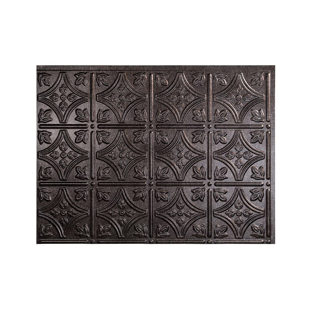 Traditional PB5027 Wall Tile, 18 in L Tile, 24 in W Tile, Smoked Pewter
