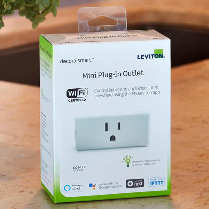 Decora Smart DW15P-1BW Plug-In Outlet, 15 A, 120 VAC, Wireless, White - 5