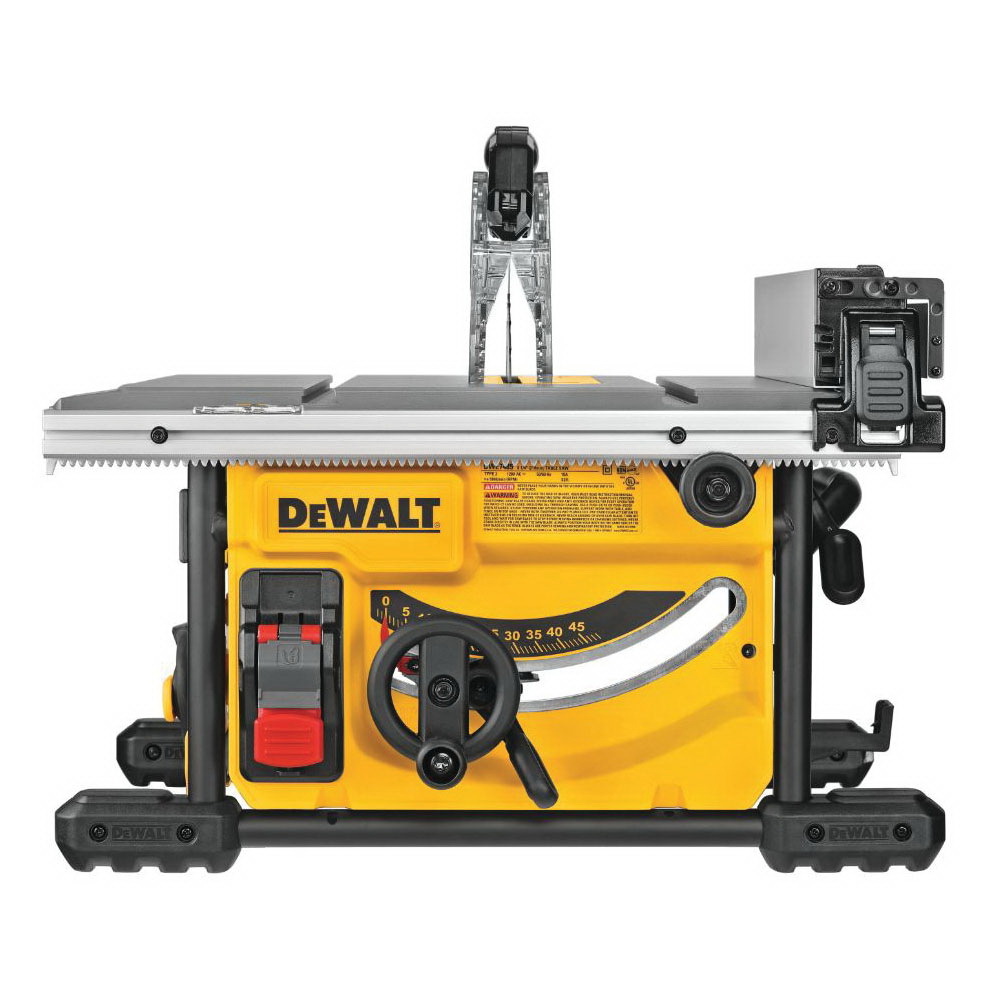 DWE7485 Compact Jobsite Table Saw, 120 VAC, 15 A, 8-1/4 in Dia Blade, 5/8 in Arbor, 12 in Rip Capacity Left