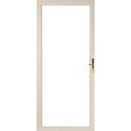 Classic Fullview Series 350-04-AL Storm Door, 36 in W Opening, 81 in H Opening, Aluminum Frame, Almond Frame