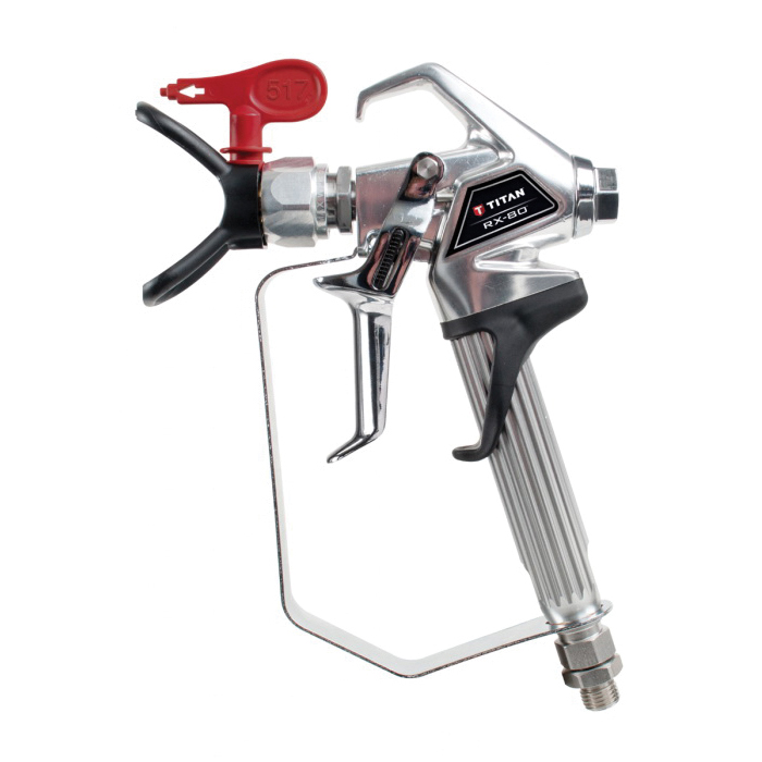 RED 0538007 RX-80 Airless Spray Gun, 3600 psi, 4-Finger Gun Trigger