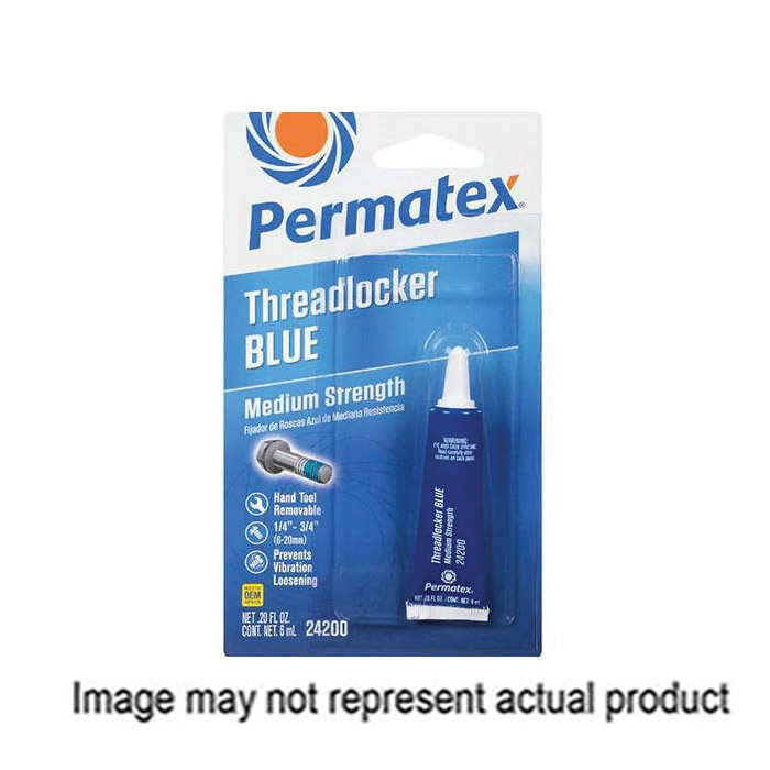 24200 Threadlocker, 6 mL Bottle, Liquid, Blue