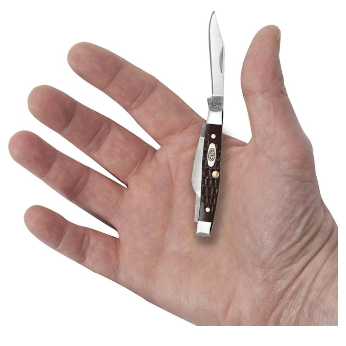 Case XX 00081 Folding Pocket Knife, 1.49, 1.5, 2 in L Blade, 6333 Stainless Steel Blade, 3-Blade, Molded, Jigged Handle - 5