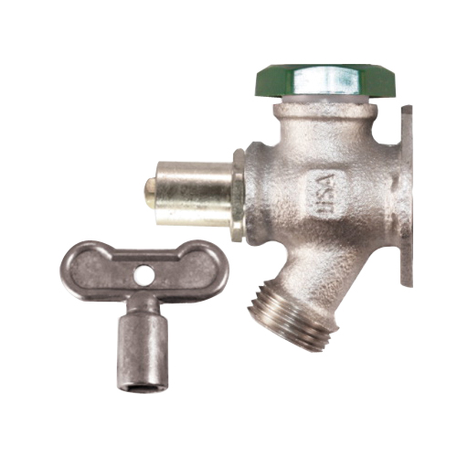 Arrowhead Brass 425-08QTLF Anti-Siphon Wall Hydrant, 1/2, 3/4 in Inlet, FIP x MIP Inlet, 3/4 in Outlet, Threaded Outlet - 3