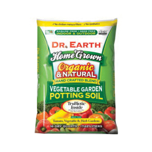 Dr. Earth 828 Garden Soil, Light Brown, 16 qt