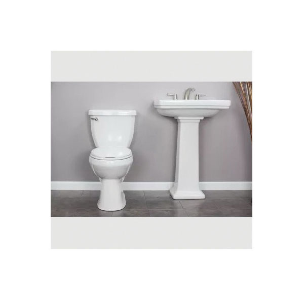 Miseno Bella Series MNO1503C Two-Piece Toilet, Elongated Bowl, 1.28 gpf Flush, 12 in Rough-In, Vitreous China, White - 4