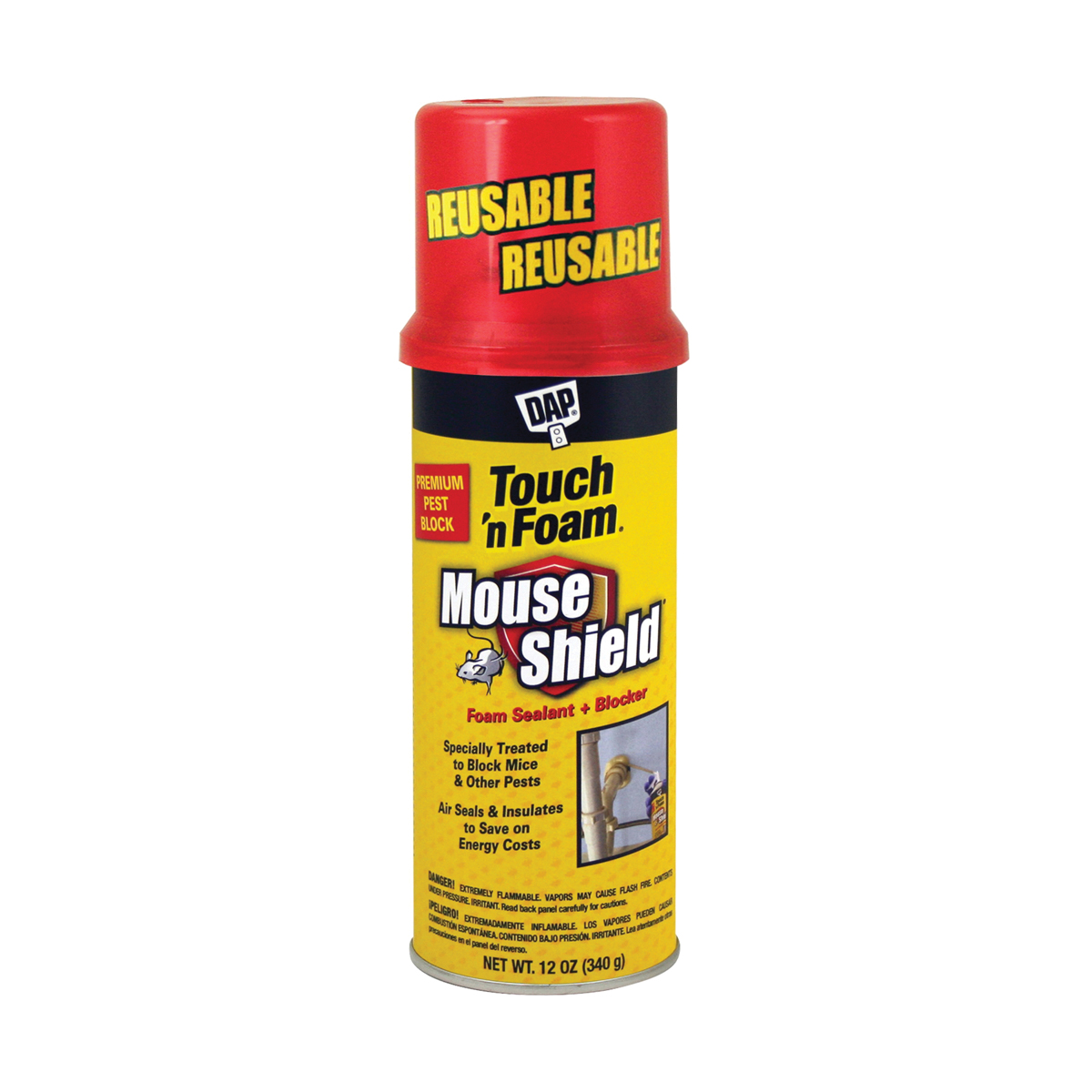 Mouse Shield Series 7565012506 Foam Pest Blocker, Cream, 12 oz Can