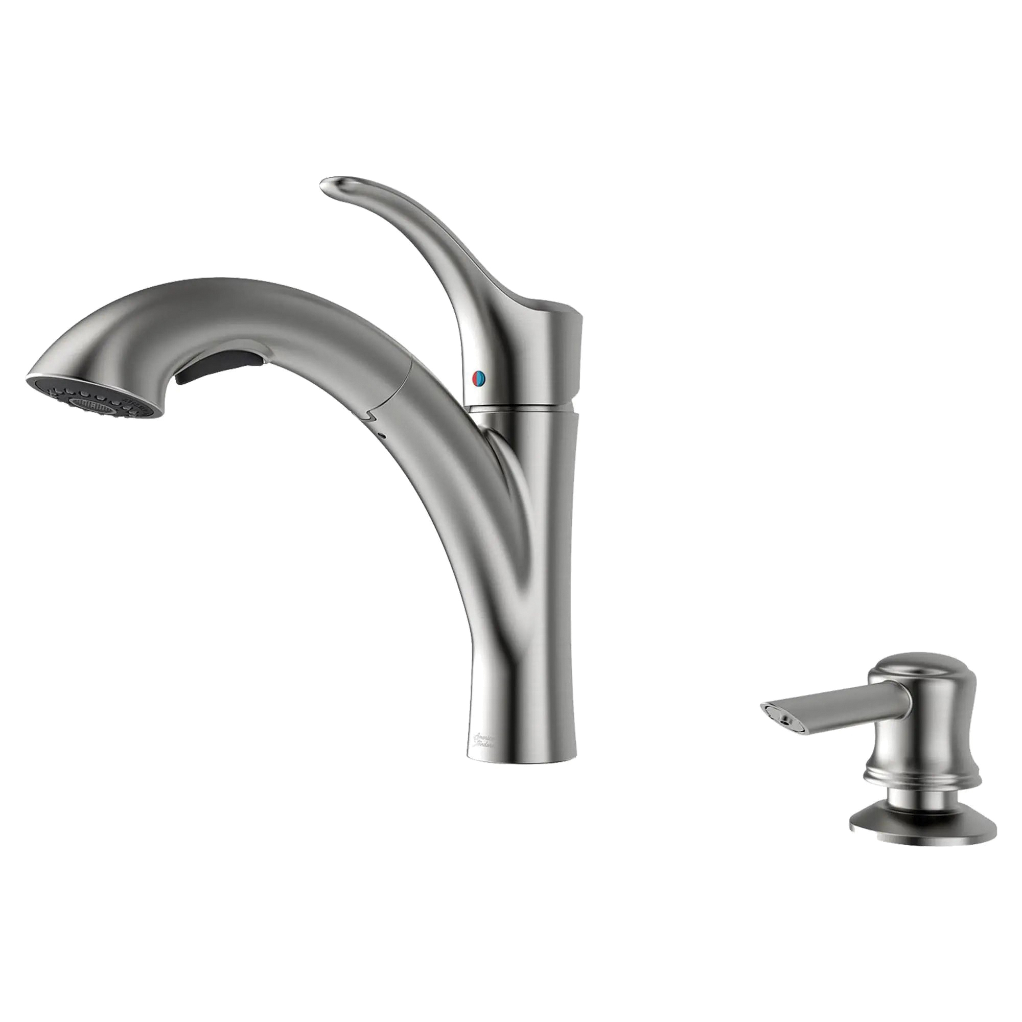 American Standard Mesa Series 9015101.075 Pull-Out Kitchen Faucet with Soap Dispenser, 1.8 gpm, 1-Faucet Handle, Yes - 3