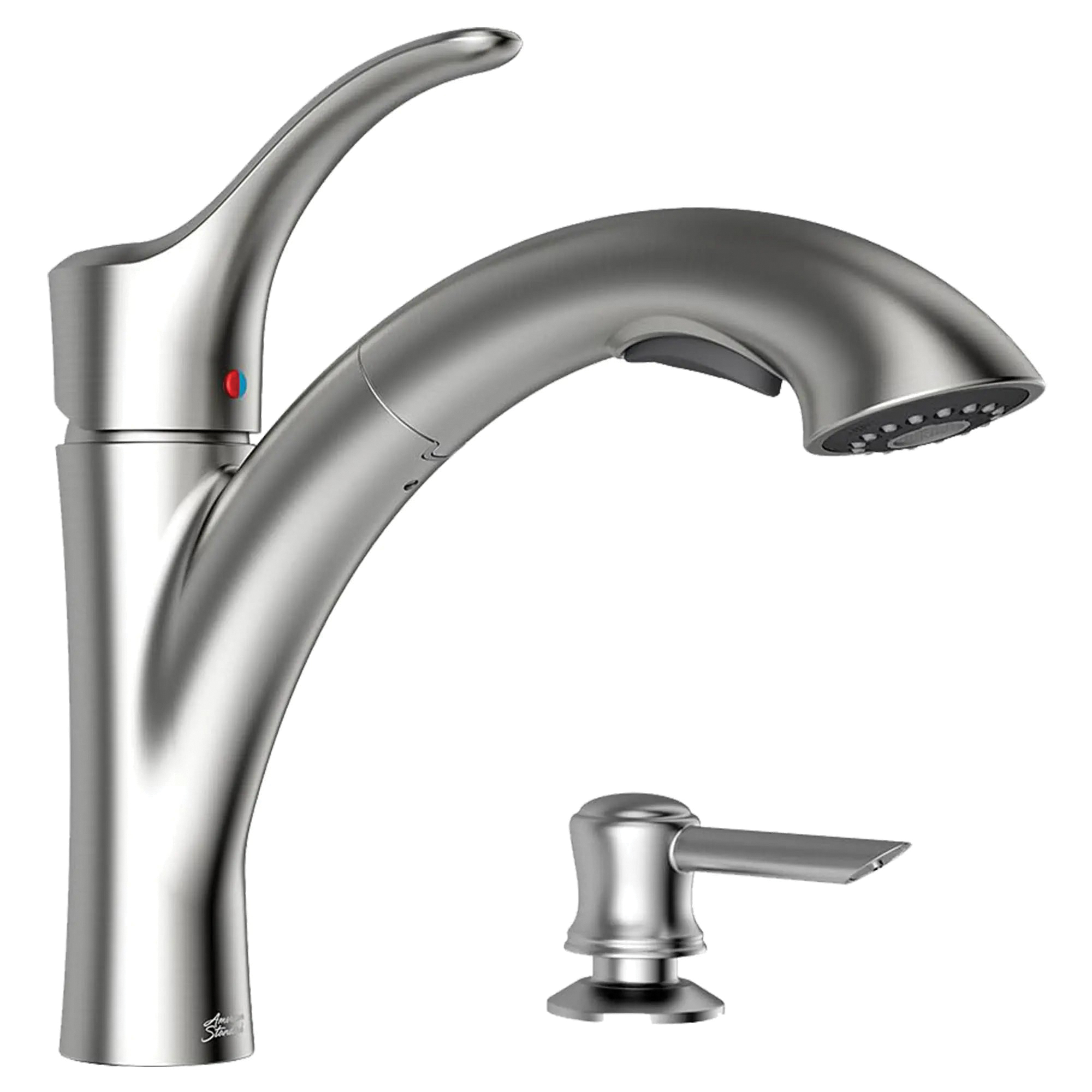 American Standard Mesa Series 9015101.075 Pull-Out Kitchen Faucet with Soap Dispenser, 1.8 gpm, 1-Faucet Handle, Yes - 4