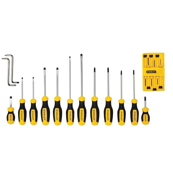 STANLEY STHT60019 Screwdriver Set, 20-Piece, Alloy Steel, Nickel Plated