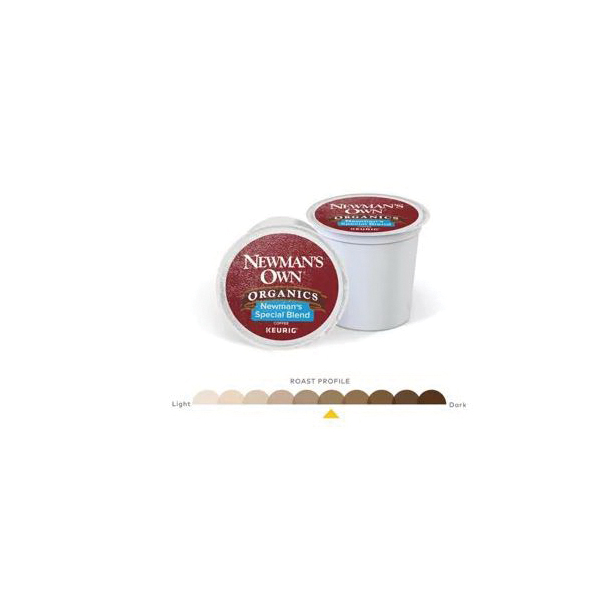 NEWMAN'S OWN Organics 5000351721 Coffee K-Cup Pod, Special Blend Flavor, Yes Caffeine, Medium Roast Box - 5