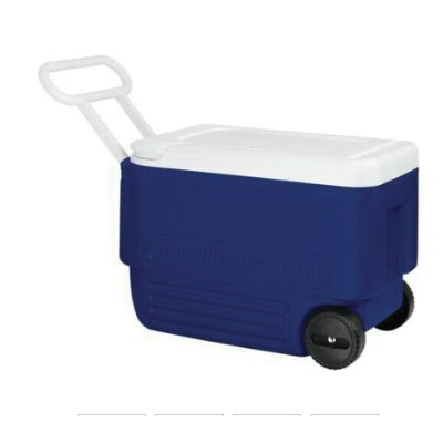 45004 Wheeled Ice Box, 38 qt, 57.7 cm L, 32.7 cm W, 40.3 cm H, Majestic Blue