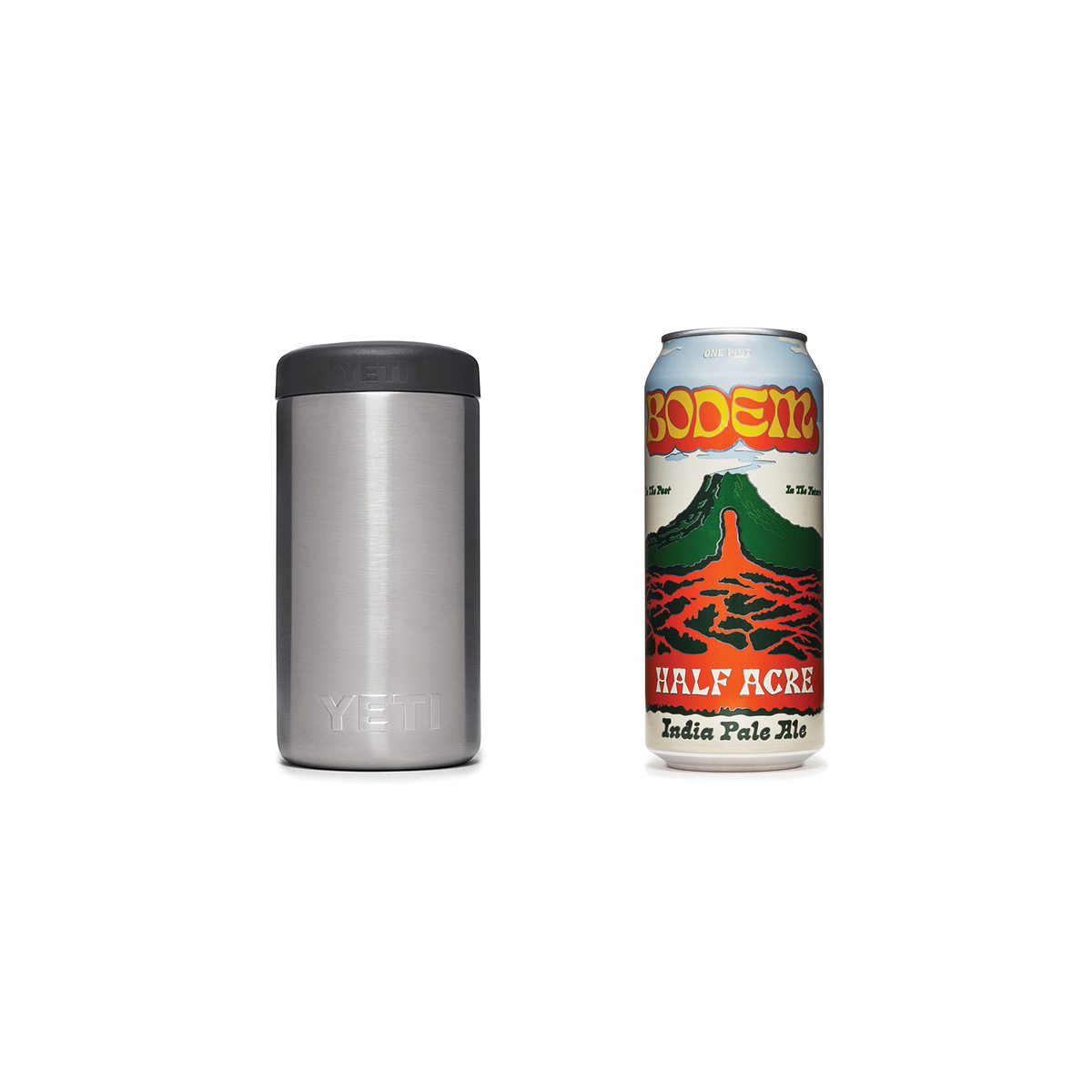YETI Rambler 21070090037 Colster Can Insulator, 2-3/4 in Dia x 6-1/8 in H, 12 oz Can/Bottle, Stainless Steel - 4