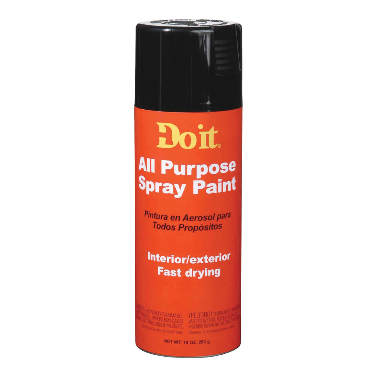 Do It Best 203301 Enamel Spray Paint, Gloss, Black, 10 oz