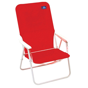 Aloha SC2515-8071802OGP Heavy-Duty Sun Chair, 32 in H, Steel Frame, White Frame, Polyester Seat