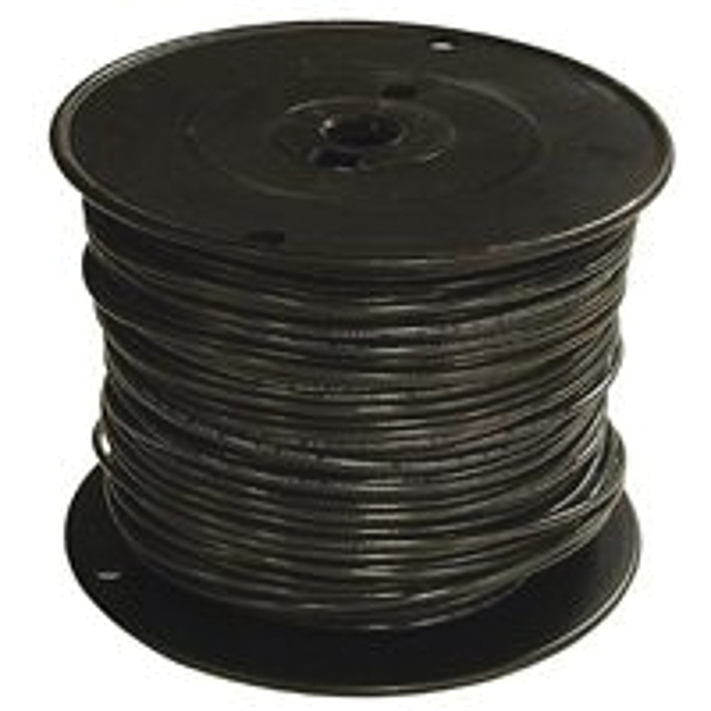 14BK-STRX500 Series Building Wire, Black Sheath, 14 AWG Wire, 1-Conductor, 500 ft L, Copper Conductor
