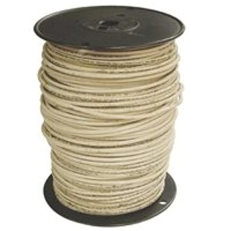 10WHT-STRX500 Series Building Wire, White Sheath, 10 AWG Wire, 1-Conductor, 500 ft L, Copper Conductor