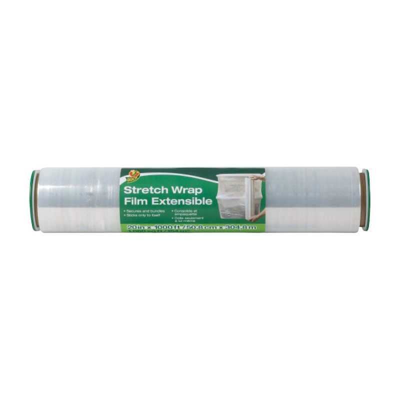 285850 Stretch Wrap Roll, 1000 ft L, 20 in W, Plastic