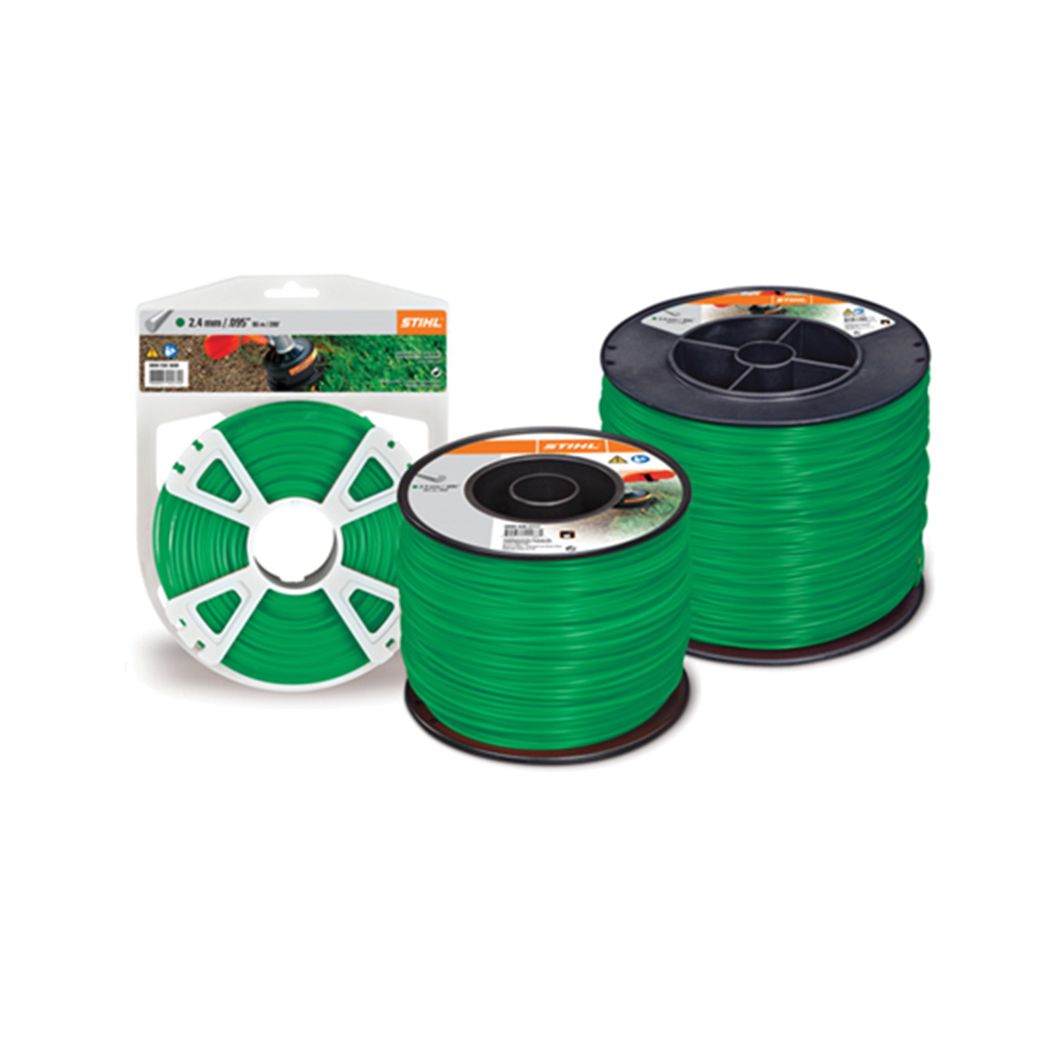 0000 930 2337 Premium Round Trimmer Line, 0.08 in Dia, 400 ft L, Polymer, Green