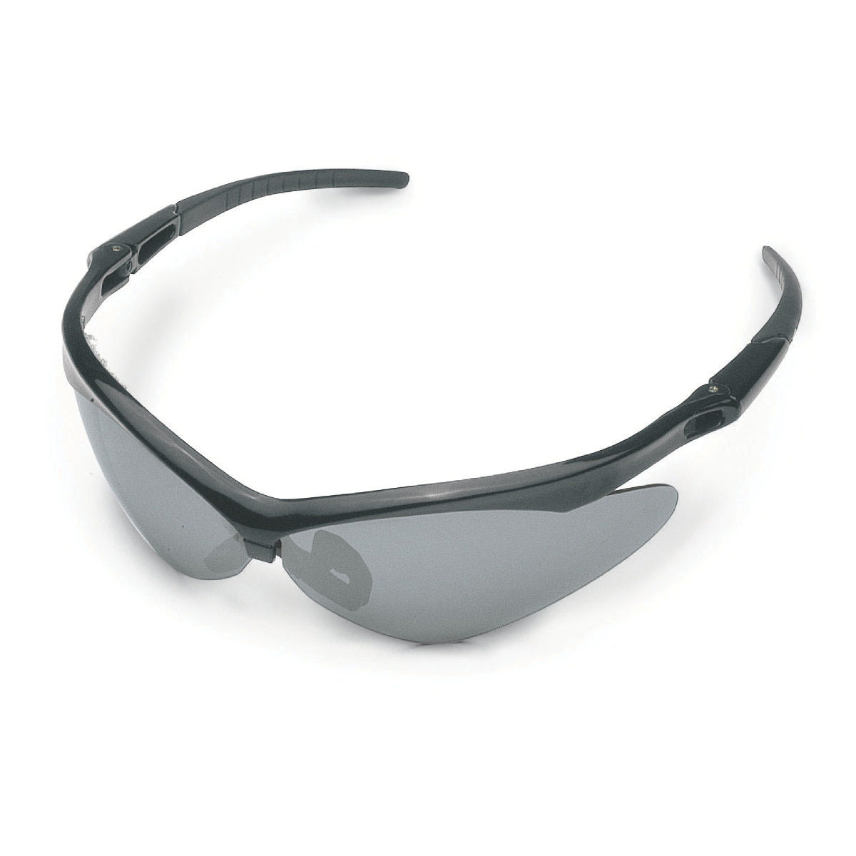 7010 884 0307 Safety Glasses, Scratch-Resistant Lens, Plastic Frame, Black Frame, Polycarbonate Lens, Wrap-Around Frame