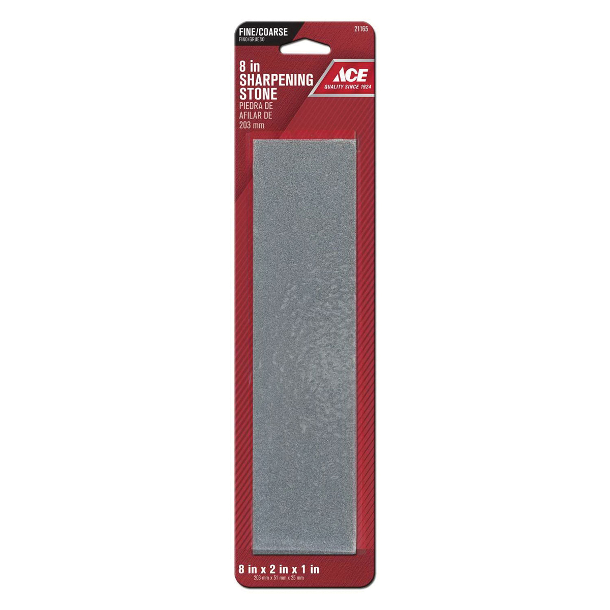 Sharpening Stone, Ace, 80 Grit, Silicon Carbide Abrasive. 8 in - 3