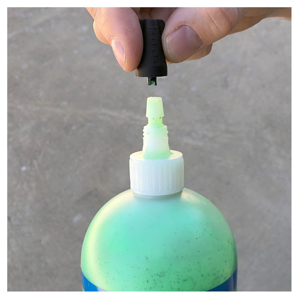 Prevent and Repair Tire Sealant with Pump, Slime, 128 oz Bottle, Liquid - 2