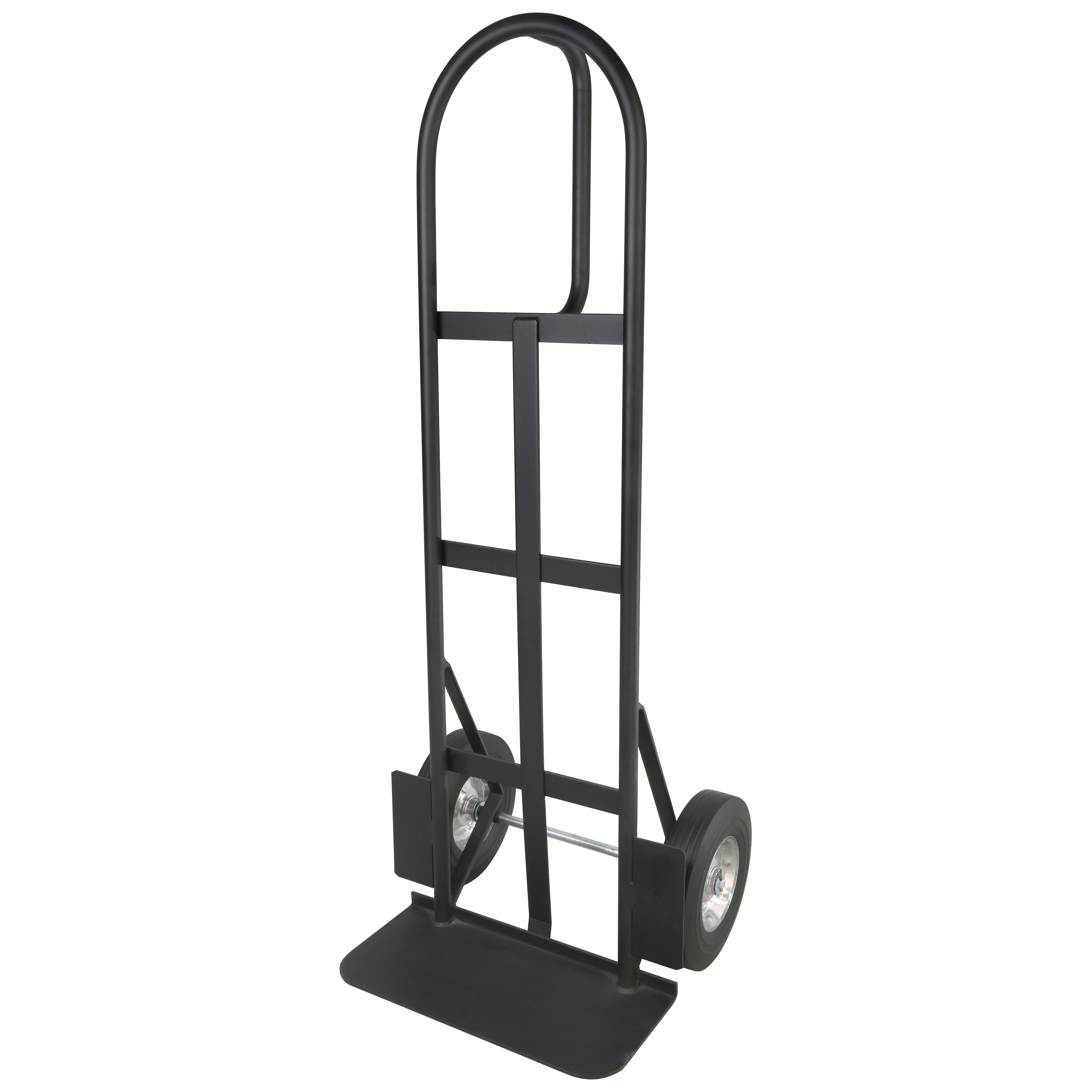 HT-900 Hand Truck, 18 in W Toe Plate, 8 in D Toe Plate, 900 lb, Solid Rubber Caster, Steel Frame