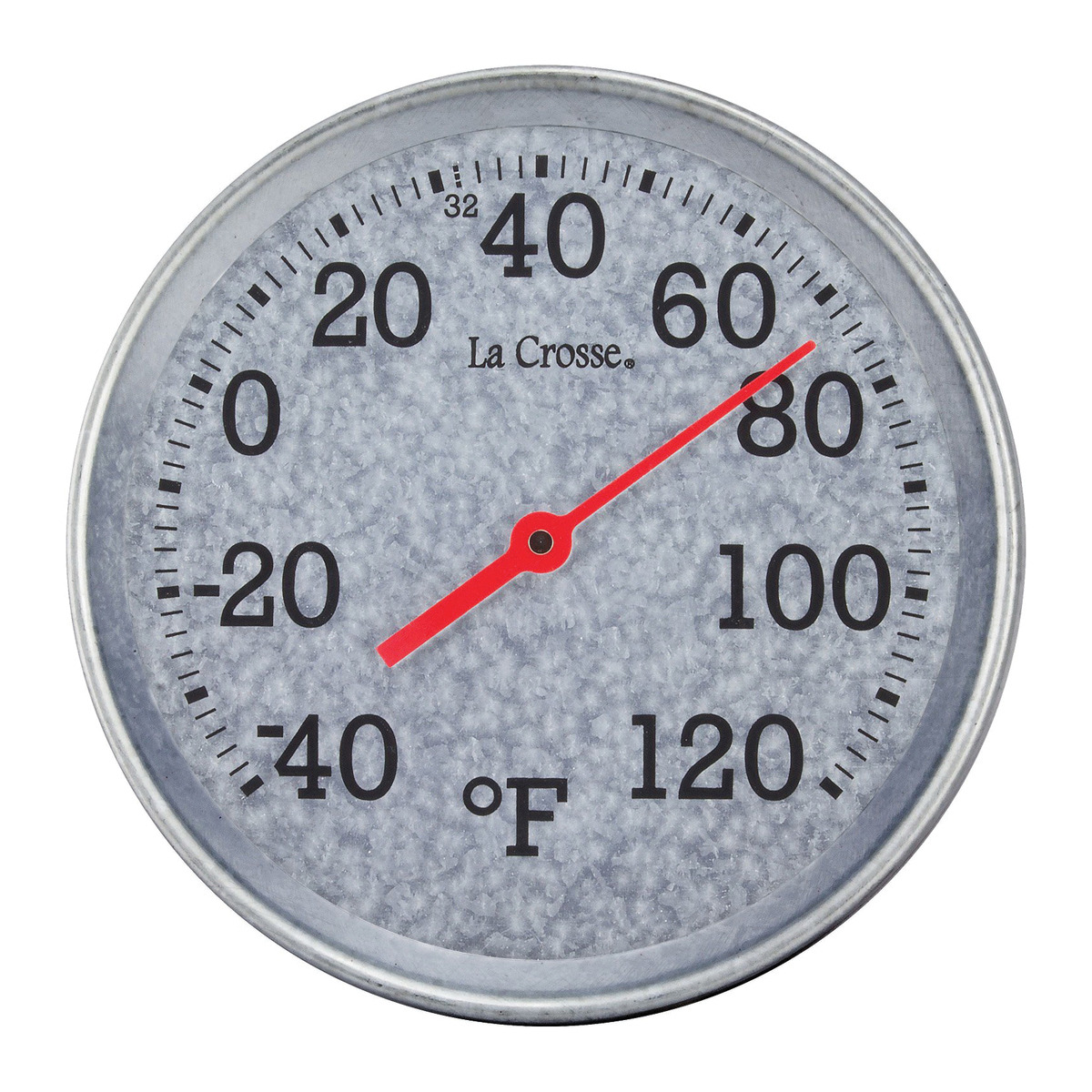 104-2822 Thermometer, 8 in Dia x 1.85 in D Display, -40 to 120 deg F