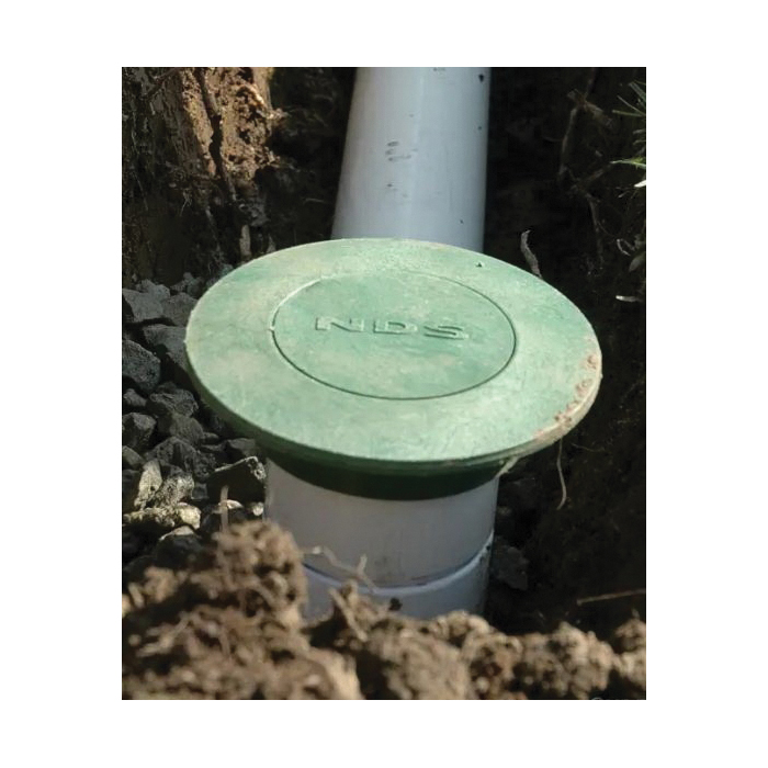 420C Pop-Up Drainage Emitter, Polypropylene, Green