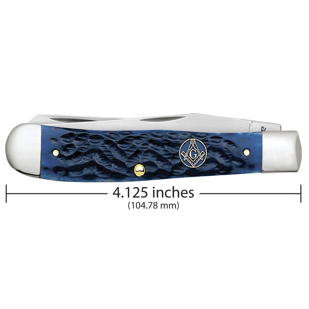 Case XX 01058 Trapper Pocket Knife, 3.25, 3.27 in L Blade, Tru-Sharp Stainless Steel Blade, 2-Blade, Jigged Handle - 2