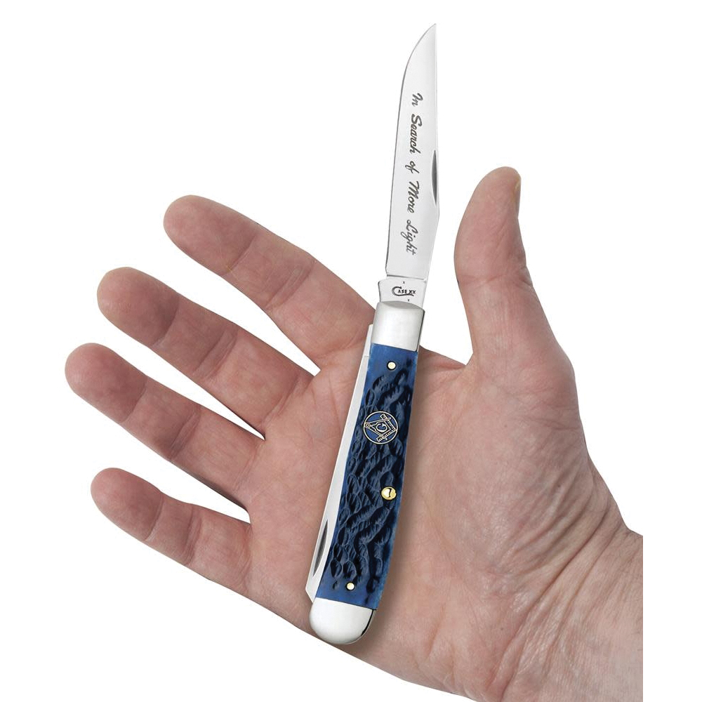Case XX 01058 Trapper Pocket Knife, 3.25, 3.27 in L Blade, Tru-Sharp Stainless Steel Blade, 2-Blade, Jigged Handle - 5
