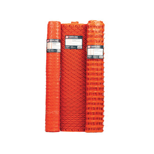 Grip-Rite Barrier Fence BFO450GR Flat Oriented Grid Fence, 50 ft L, 4 ft W, 3-1/4 x 1-3/4 in Mesh, Orange - 2