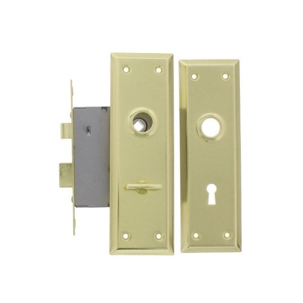 Ultra Security 44610 Mortise Lock, Knob Handle, Brass, Reversible Hand