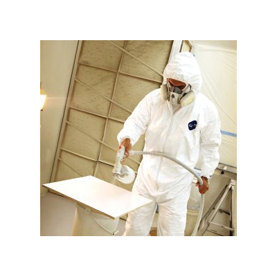 Dupont Tyvek Protective Coveralls with Hood and Boots, Trimaco, 2XL, Zipper Closure, Fabric, White - 4