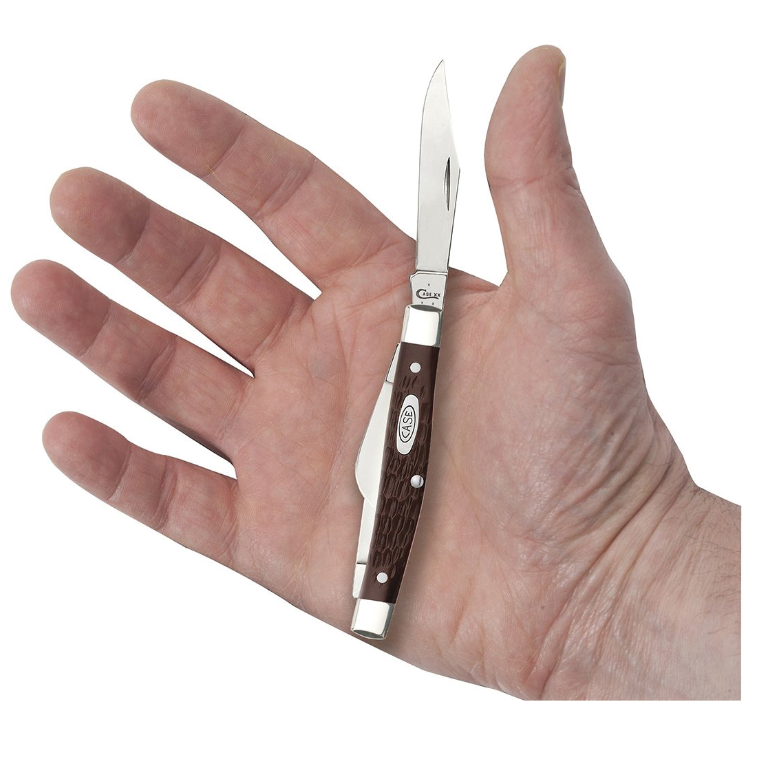 Case XX 00106 Medium Stockman Pocket Knife, Clip, Pen, Sheepfoot Blade, As-Ground Blade, 1.57, 1.58, 2.42 in L Blade