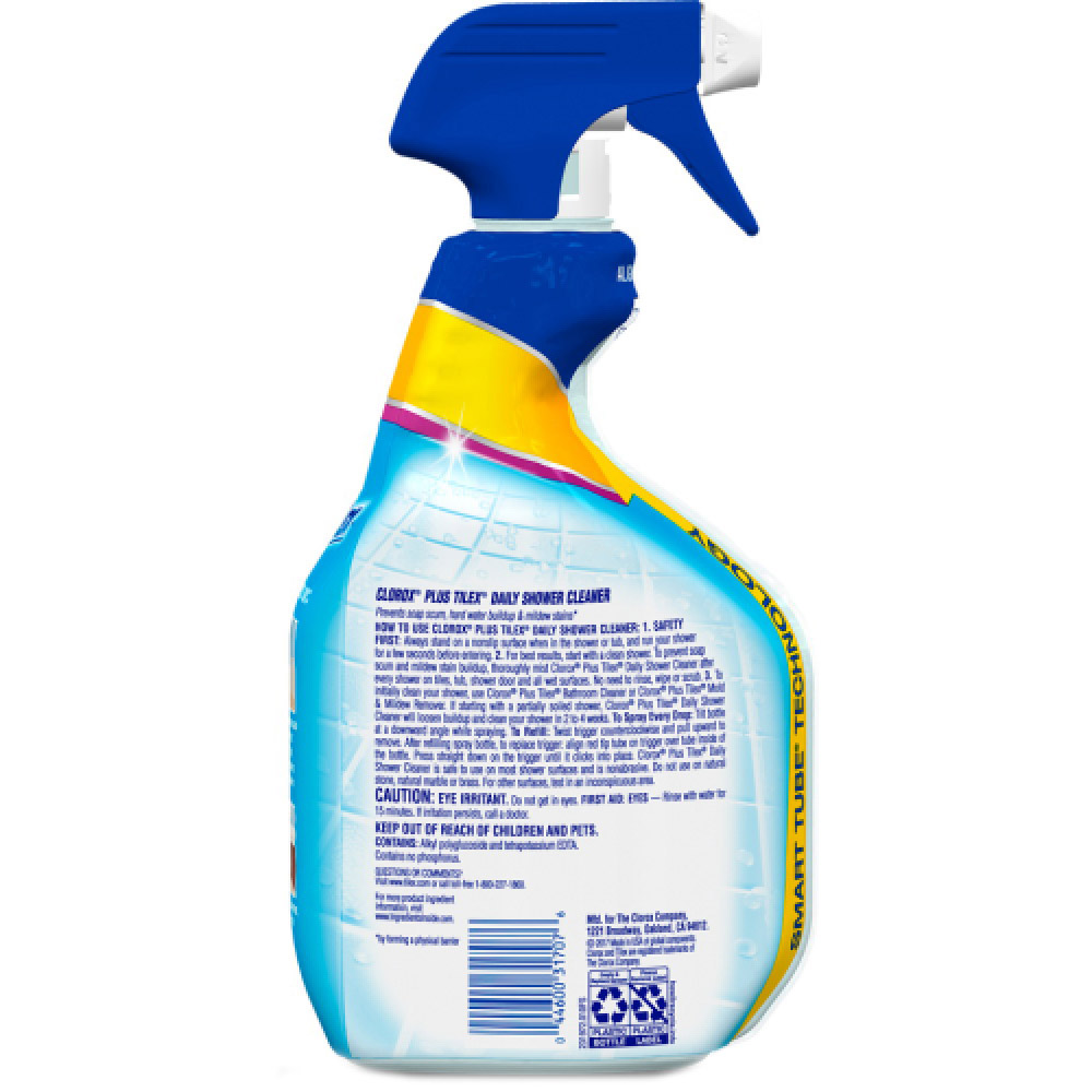Tilex 1299 Daily Shower Cleaner, 32 oz Bottle, Liquid, Citrus, Floral, Fruity, Yellow - 2