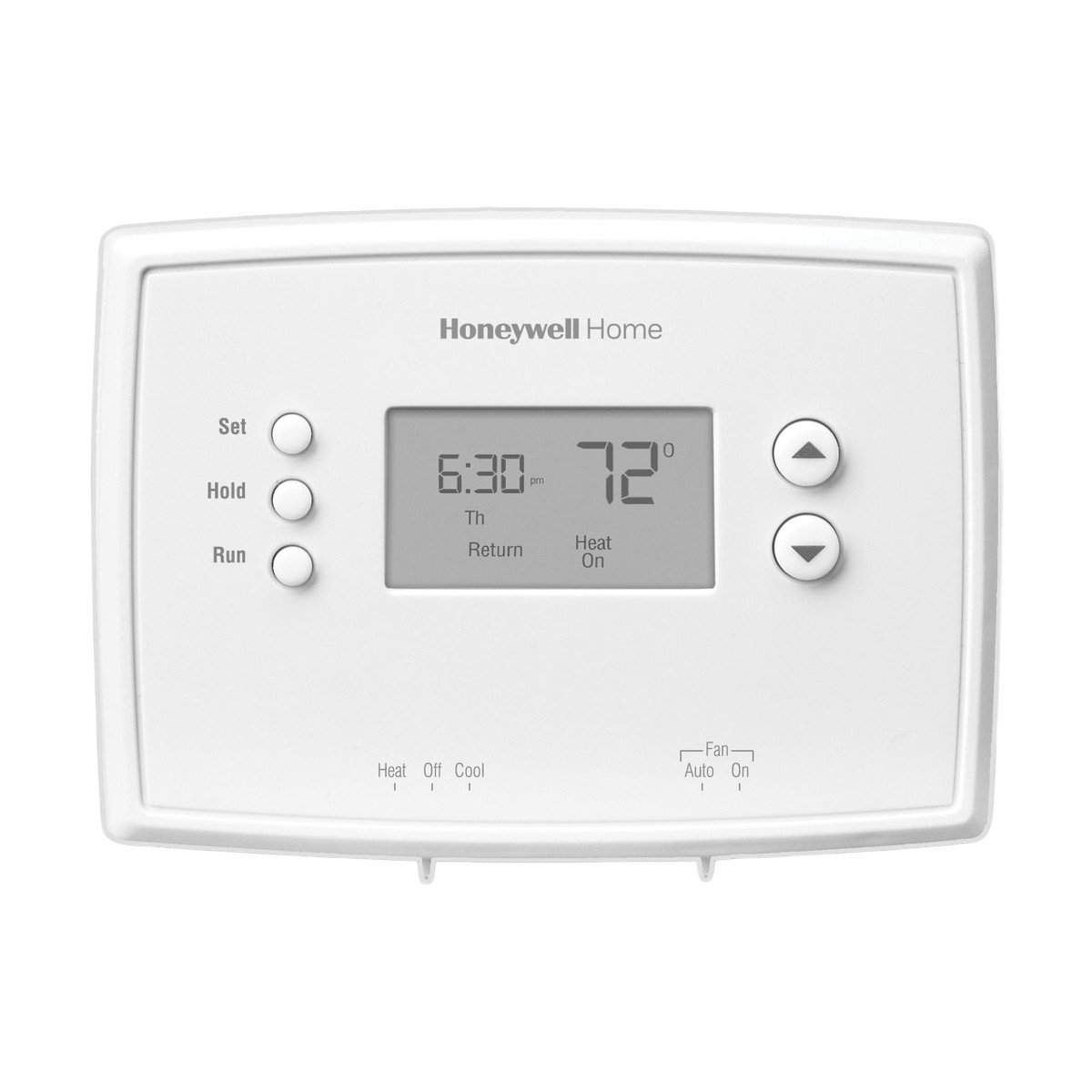 Honeywell RTH221B1039/U1 Programmable Thermostat, 3-3/4 in H x 5-3/4 in W x 1-1/4 in D Dimensions, +/-1 deg F Control