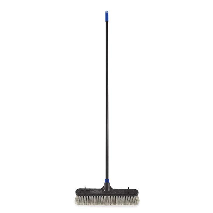 Quickie Bulldozer 528 Push Broom, 18 in Block, Polypropylene Bristle, Steel Handle - 2