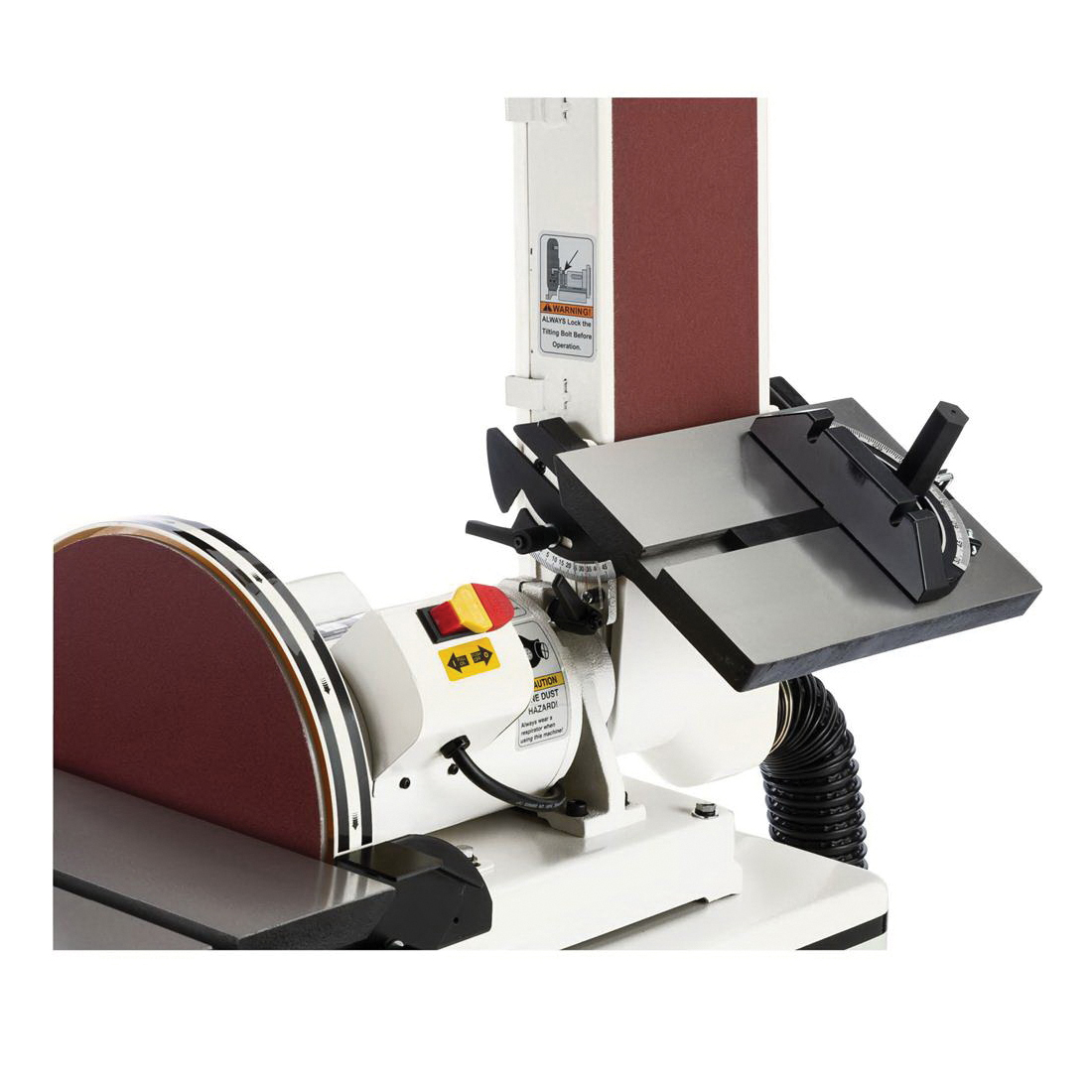 Shop Fox W1712 Disc Combination Sander, 110 VAC, 10.5 A, 48 in L x 6 in W Belt, 12 in Dia Disc - 5