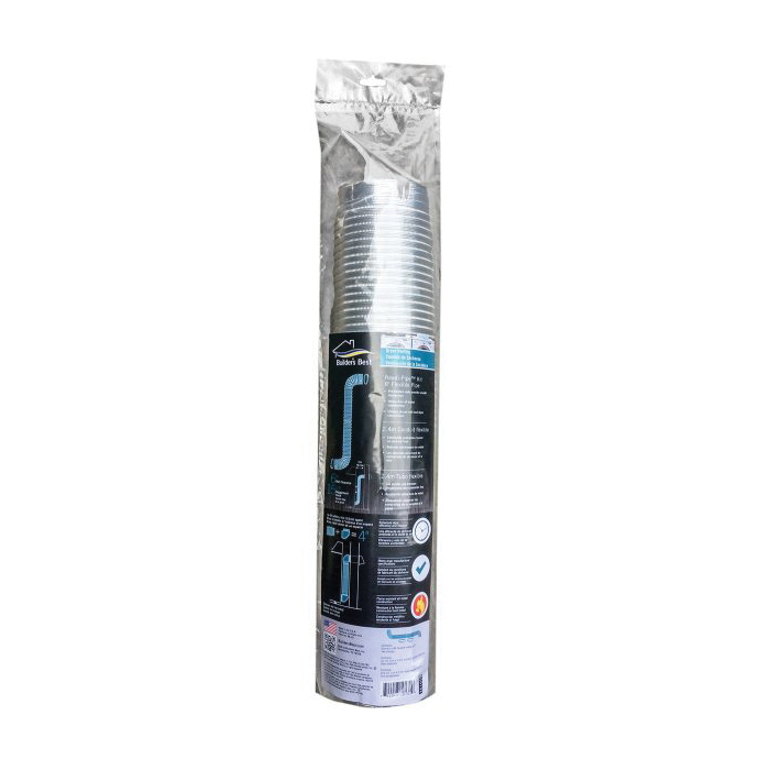 Builder's Best E-Z-Fasten 110130 Pipe Dryer Duct, 5 ft L, Aluminum - 3
