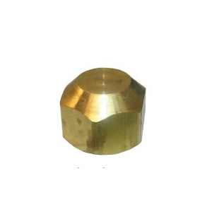 Lasco 17-4056U Pipe Cap, 5/8 in, Female Flare, Brass