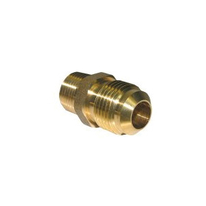 Lasco 17-4846U Pipe Adapter, 1/2 x 3/8 in, Male Flare x MPT, Brass