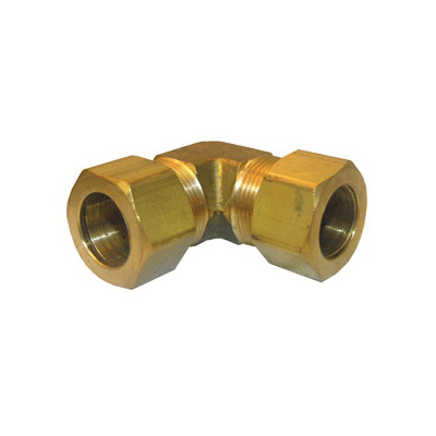 Lasco 17-6556U Pipe Elbow, 5/8 in, Compression, Brass