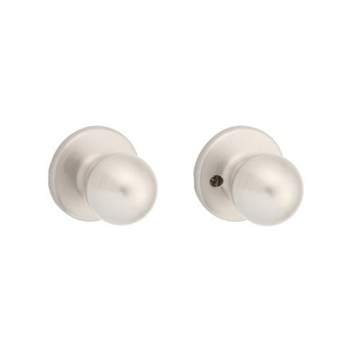 Kwikset Polo Series 200P 15 Passage Knob, Satin Nickel, 2-3/8 to 2-3/4 in Backset, Left, Right Hand - 3