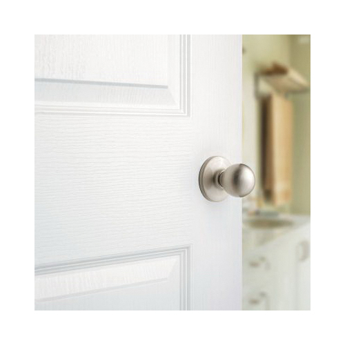 Kwikset Polo Series 200P 15 Passage Knob, Satin Nickel, 2-3/8 to 2-3/4 in Backset, Left, Right Hand - 4