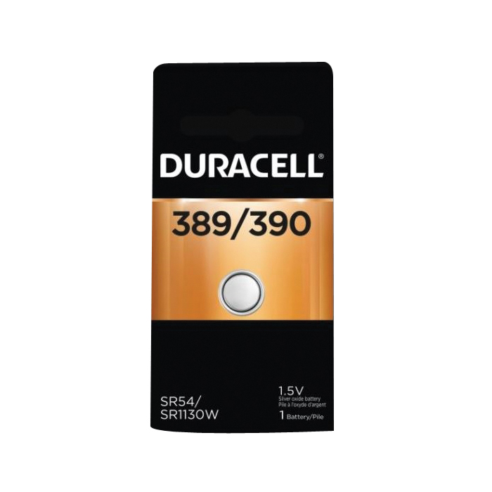 Duracell 389/390 Button Battery, 1.5 V Battery, 80 mAh, Silver Oxide - 2