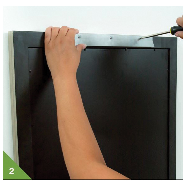 Mirror and Picture Hanger, Hangman, 300 lb, Aluminum, Screw - 2